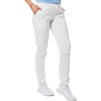 Zdravotnický oděv Perlička® Zdravotnické kalhoty TINA Úplet Bílá Barva: Bílá, Velikost: XL