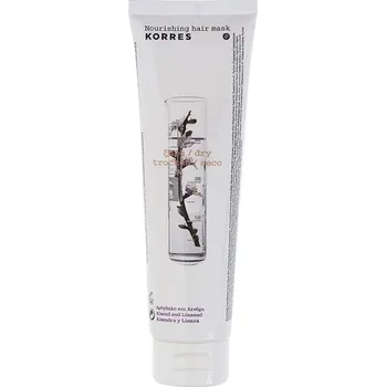 Vlasová regenerace Korres Barva-vlasu-a-pece-o-vlasy Mandle-a-lnene-seminko-Suche-a-poskozene-vlasyMaska na vlasy 125 ml (1 968,00 Kč / 1 l)