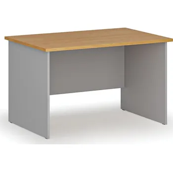 Psací stůl Kancelářský psací stůl PRIMO GRAY, 120x80 cm, šedá/buk