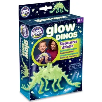 ostatní stavebnice GlowStars Glow Dinos 3D kostra Stegosaurus