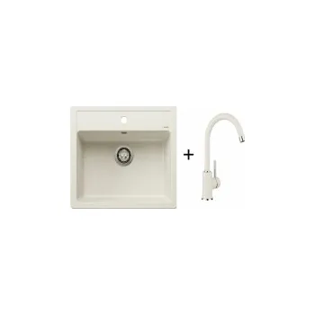 Granitový dřez Blanco SET 07-C 24 Legra 6 bílá soft + MIDA bílá soft