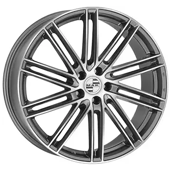 Alu kolo Alu kola MAK LEIPZIG, 21x9.5 5x112 ET27, šedivá + leštění (zátěžová) vhodné pro Porsche Macan I (do 2024)