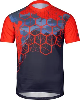 cyklistický dres Etape Dirt modrý/oranžový