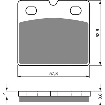 Brzdová destička Brzdové destičky GOLDFREN 072 S3