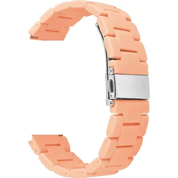 Řemínek na hodinky Lige Řemínek k hodinkám / Eco plast / šířka 22mm / pastelová světle oranžová (meruňková) 661035