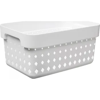 Úložný box PLAST TEAM košík SEOUL, malý, 26x18x12,6cm PH BÍ