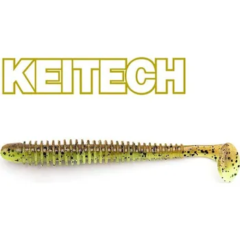Umělá nástraha Gumová Nástraha Keitech Swing Impact 3,5", 8,5cm Green Pumpkin / Chartreuse (8ks)