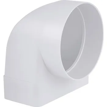 Kanalizační potrubí Plastové přechodové koleno 90 st. 60x120 mm do potrubí 100 mm