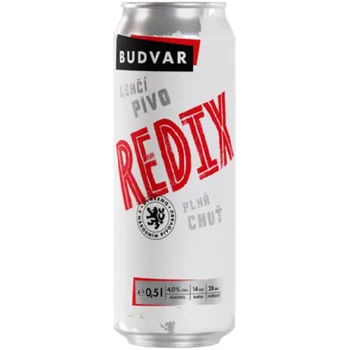 Pivo Budějovický Budvar Redix světlé výčepní 0,5 l plech