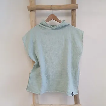 added EST.2020 MUŠELÍNOVÉ PONČO MINT Velikost: 1-3 roky