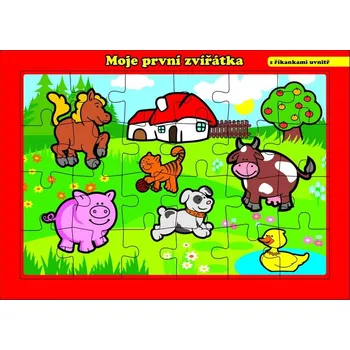 Puzzle Teddies, Puzzle deskové Moje první zvířátka farma 26x17cm 24 dílků