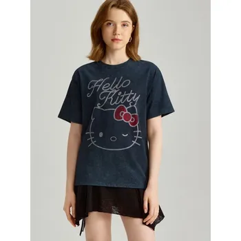 Dámská móda Tričko Hello Kitty - XS - House - tmavošedý - 468CC-90X