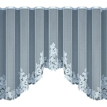 Záclona Hotová žakárová záclona 140x400cm Saskie bílá