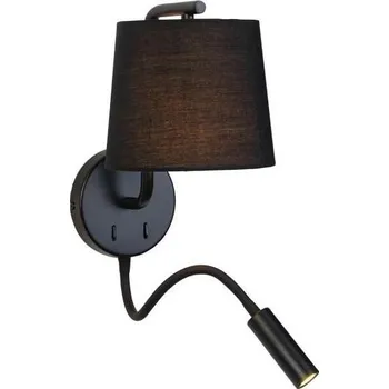 Nástěnné svítidlo Zambelis H57 - LED Flexibilní svítidlo LED/3W + 1xE27/40W/230V černá