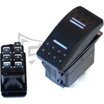 vypínač Vypínač ON-OFF-ON - bílý 7PIN