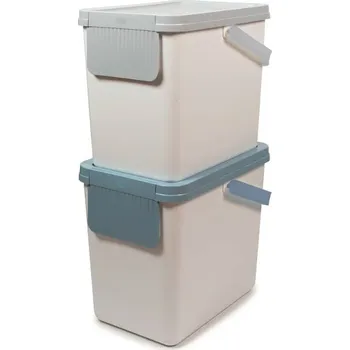 Odpadkový koš koš odpad 25l SNIPS (2ks) bílý+víko mix