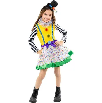 Karnevalový kostým Funiglobal - Deluxe kostým klaun pro dívky - 10-12 years