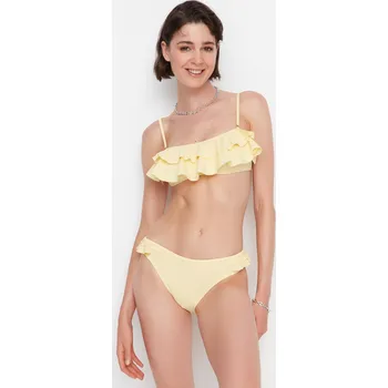 Dámská móda Bikiny spodní díl Trendyol Basic Trendyol krémová 1813054