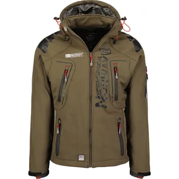Pánská móda GEOGRAPHICAL NORWAY bunda pánská TECHNO softshell S khaki