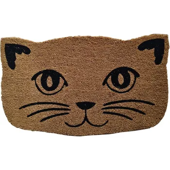 Rohožka M.A.T. GROUP rohož PVC+kokos 45x75cm KOČKA