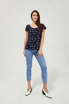 Dámské džíny Moodo Skinny 7/8 L-JE-3421 modré