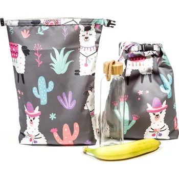 Svačinový box Green Smile Rolvak Velký Lamy