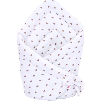 Zavinovačka BBL Mušelínová zavinovačka - hnědá srdíčka