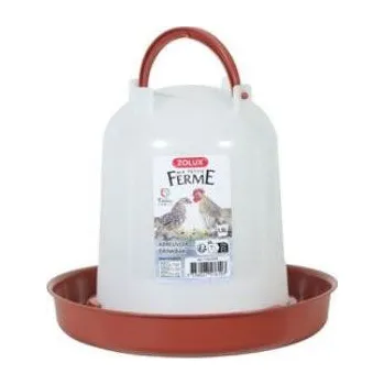 Chov hospodářského zvířete Žlab pitný pro drůbež 1,5l červená Zolux