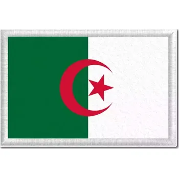 Vlajka Pelisport Alžířská vlajka tištěná nášivka 6 x 4 cm