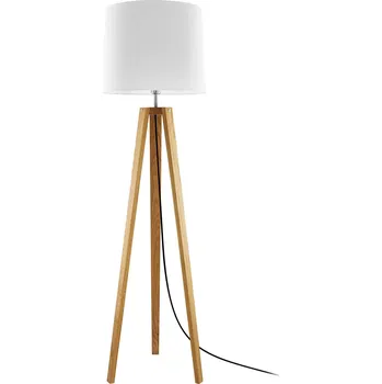 Lampička HerzBlut Anni stojací lampa, dub olejovaný/bílá - Ø nohy 40 cm dub se suky naolejovaný, bílá 1 x 60 W - Doprava zdarma