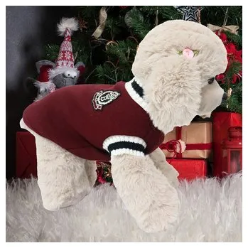 Obleček pro psa Svetr pletený pro psa Unreal B Červená XL