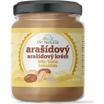Dr.Natural Arašídový krém s bílou čokoládou 500g