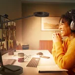 LEDVANCE SMART+ LEDVANCE SUN@Home Panan Desk Disc, stolní, černá - Ø stínidla 14,7 cm; Ø základny 20 cm; délka kabelu 180 cm černý 1 x 15 W LED - Doprava zdarma