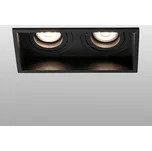 FARO BARCELONA Zapuštěné světlo Hyde, 2 zdroje otočné v černé - montážní rozměry - délka 16,5cm, šířka 8,3cm černá 2 x 8 W LED - Doprava zdarma