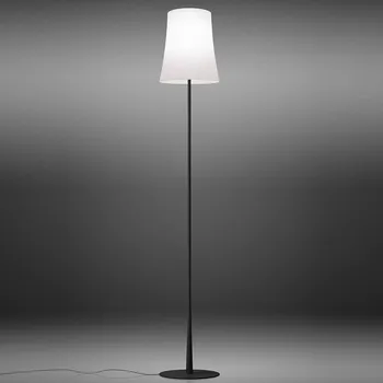 Lampička Foscarini Birdie Easy stojací lampa černá - výška stínidla 29 cm; délka napájecího kabelu 270 cm černá, bílá 1 x 57 W - Doprava zdarma