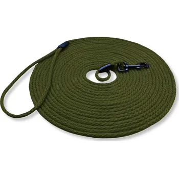 Vodítko pro psa Lehké stopovací vodítko PafDog® 6mm, 4 délky - khaki zelená DÉLKA VODÍTKA: 15 metrů