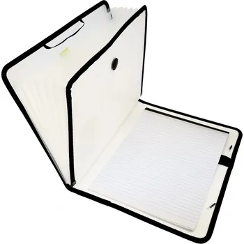 Aktovka na dokumenty Aktovka s přihrádkami D.RECT MULTIFUNCTION, A4, 7 přihrádek, mix barev Barva: Bílá