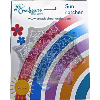 Creatissimo - Lapač slunce holografický s motivem Mandaly 13,5 cm