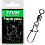 ZFISH - Obratlík s karabinkou Rolling Swivel & Fastlock Snap vel. 6 10 ks