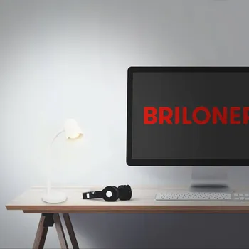 Lampička Briloner Stolní lampa Skriva, patice GU10, bílá 1 x 10 W LED - Doprava zdarma