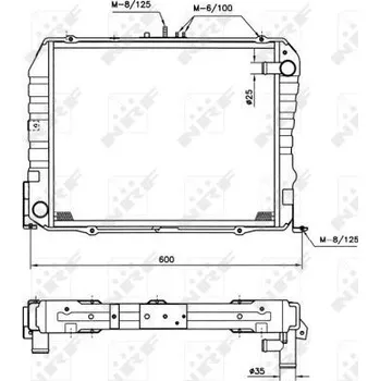 Auto-moto Chladič, chlazení motoru NRF 513962