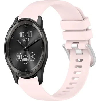 Ostatní příslušenství k chytrým hodinkám VSECHNONAMOBIL 80837 SILICONE Vyměnitelný řemínek pro Garmin Vivomove Trend růžový