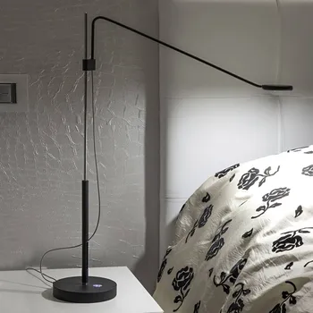 Lampička ICONE Tecla - elegantní stolní LED lampa - Ø základny 15 cm; Ø stínidla 7 cm černá LED 5 W celkem - Doprava zdarma