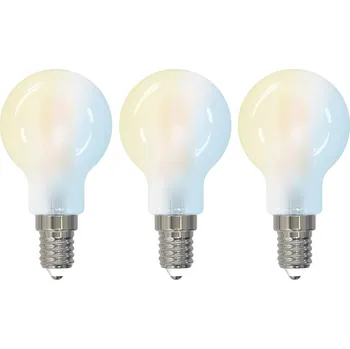 Lampička LUUMR Smart LED kapková lampa, sada 3 kusů, E14, 4,2 W, matná, Tuya bílý matný