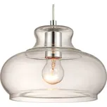 Westinghouse závěsné světlo 6345840 stínidlo sklo nikl, transparentní 1 x 60 W - Doprava zdarma