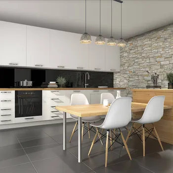 Globo Závěsné světlo Colly bambus, čtyři zdroje - Ø stínidel 20 cm přírodní, černá 1 x 15 W LED - Doprava zdarma