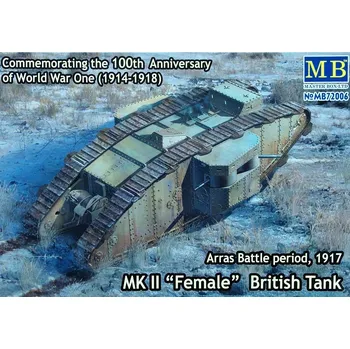 Plastikový model 1/72 MK II FEMALE British Tank (Arras Battle,1917)