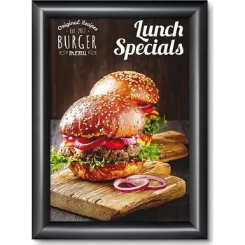 Rám na obraz Klaprám A4, ostrý roh, profil 25 mm, černá