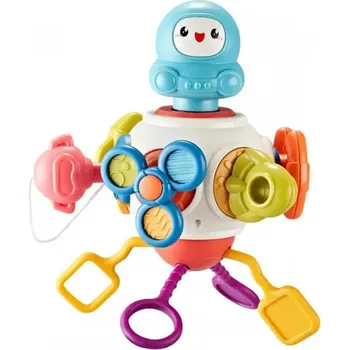 Dřevěná hračka BABY Montessori senzorická kostka 8v1