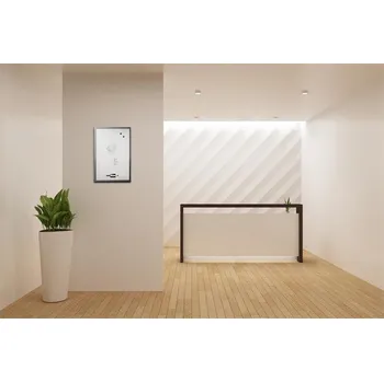 Pěnová tabule VICTORIA VISUAL Magnetická tabule "Travel", bílá, s černým rámem, 60x40 cm, VICTORIA